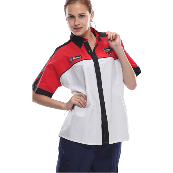 石油化工夏季短袖 定做 棉工作服衬衫GC12007