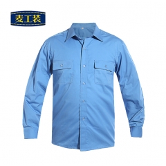 石油化工 春夏长袖翻领 衬衫工作服 GC12001
