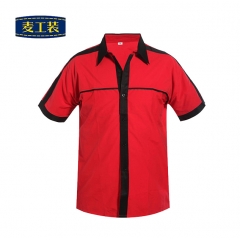 夏季短袖 棉工作服衬衫GC12008-QP