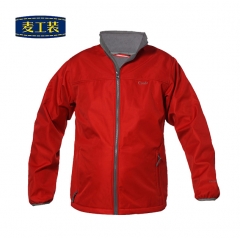 保暖立领拉链无袖抓绒衣工作服MF12009