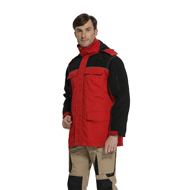 麦工装冬季新款可拆卸帽工作服棉服MF12022