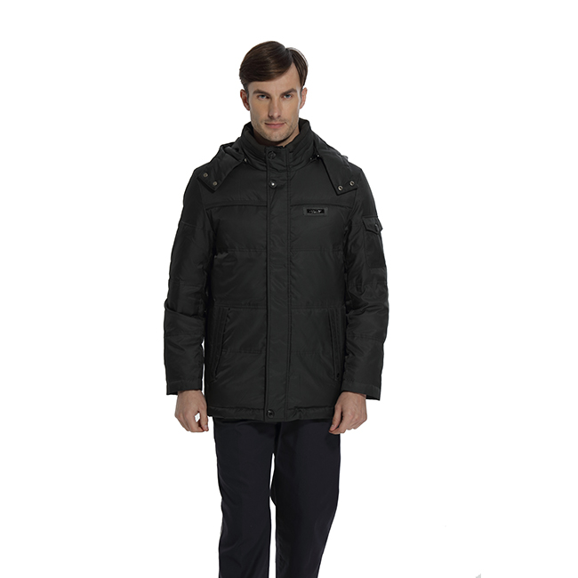麦工装冬新款加厚带帽工作服羽绒服YN12001