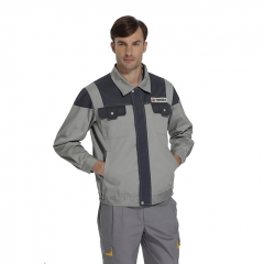 麦工装春秋新款长袖夹克工作服套装FC12055