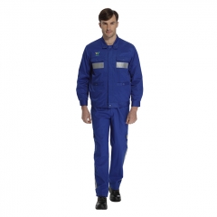 麦工装春秋新款反光夹克工作服套装FC12053