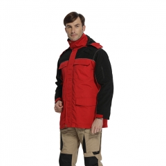 麦工装冬季新款可拆卸帽工作服棉服MF12022