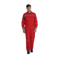 麦工装春新款长袖反光连体服工作服LC12024