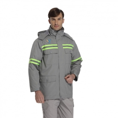 麦工装冬新款反光棉服防寒服工作服MF12023