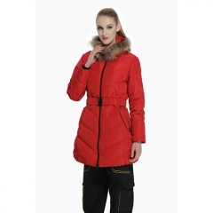 麦工装冬新款带帽鸭绒中长款羽绒服YV12001