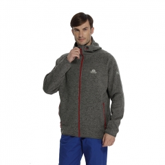 麦工装冬季新款加厚带帽针织抓绒衣MF12034