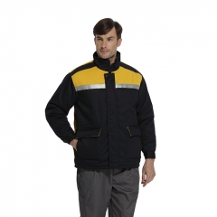 麦工装冬季新款加厚反光棉服防寒服MF12039