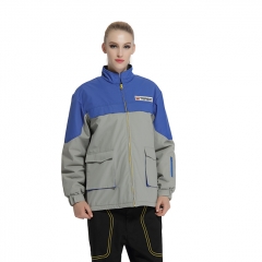 麦工装冬季新款立领防水夹克工作服MF12027